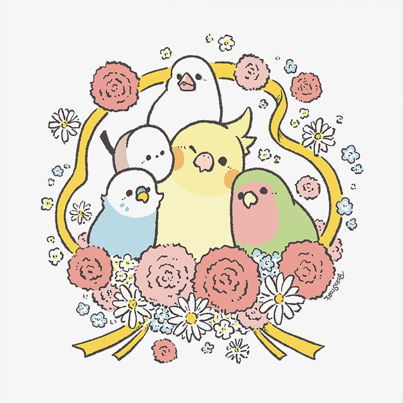 �ޥ����å� Ribbon with Carnation ���� ���Ȥ� �ޥ� ���å� ����� ���ե� �����͡������ �ץ쥼��ȡ�BIRDSTORY��
