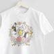 Tシャツ Ribbon with Carnation 大きな鳥 ◆ゆうパケット対象◆ ことり 半袖 白T ハシビロコウ タイハクオウム オニオオハシ コウテイペンギン クルマサカオウム 母の日 ギフト カーネーション【BIRDSTORY】