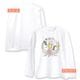 長袖Tシャツ Ribbon with Carnation 大きな鳥 ◆ゆうパケット対象◆ ことり 白T ハシビロコウ タイハクオウム オニオオハシ コウテイペンギン クルマサカオウム 母の日 ギフト カーネーション【BIRDSTORY】