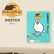 「ジュラシック文鳥Wワールド」ポスター ◆ゆうパケット対応◆ 【日々ぶんちょう】