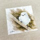 水彩画メガネ拭き シマエナガ ◆ゆうパケット対応◆ 【クリエイティブモーション】