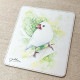 水彩画マウスパッド 白文鳥 ◆ゆうパケット対応◆ 【クリエイティブモーション】