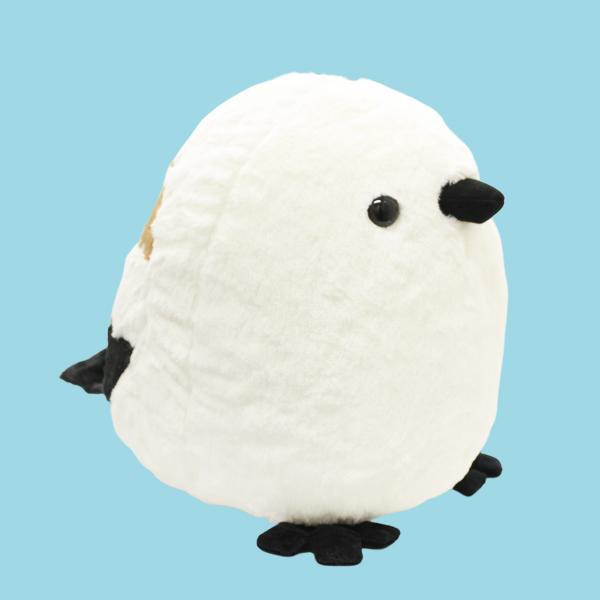 ビッグシマエナガ ぬいぐるみ　ことり 小鳥 雑貨 グッズ 大きい かわいい ふわふわ もふもふ 癒し アニマル 動物 ヌイグルミ 縫いぐるみ おもちゃ 抱き枕 インテリア ディスプレイ 飾り 置物 30ｃｍ プレゼント ギフト 贈り物【TSTアドバンス】