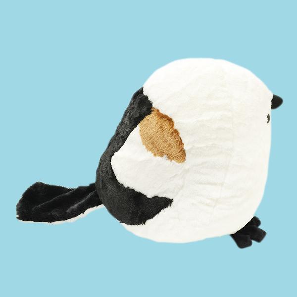 ビッグシマエナガ ぬいぐるみ　ことり 小鳥 雑貨 グッズ 大きい かわいい ふわふわ もふもふ 癒し アニマル 動物 ヌイグルミ 縫いぐるみ おもちゃ 抱き枕 インテリア ディスプレイ 飾り 置物 30ｃｍ プレゼント ギフト 贈り物【TSTアドバンス】