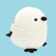 ビッグシマエナガ ぬいぐるみ　ことり 小鳥 雑貨 グッズ 大きい かわいい ふわふわ もふもふ 癒し アニマル 動物 ヌイグルミ 縫いぐるみ おもちゃ 抱き枕 インテリア ディスプレイ 飾り 置物 30ｃｍ プレゼント ギフト 贈り物【TSTアドバンス】