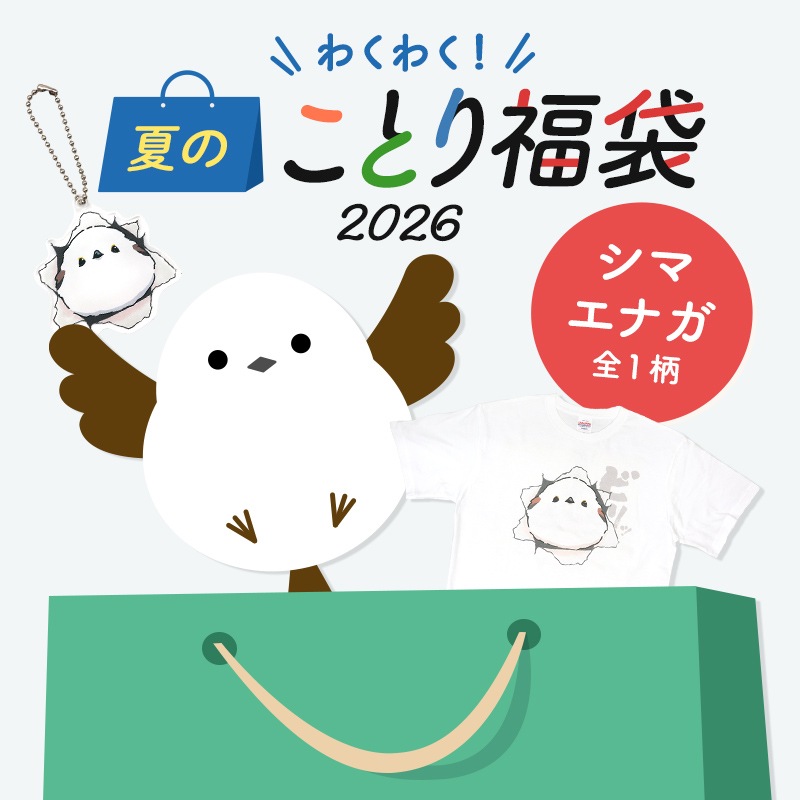 わくわく！夏のことり福袋2026★シマエナガ★小鳥グッズ 小鳥雑貨 雑貨 福袋 ハッピーバッグ ハッピーパック 夏の福袋 プレゼント ギフト 限定品 福袋 2026年 夏季