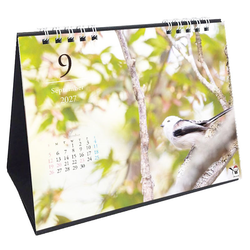 雪の妖精 シマエナガの四季 2027★ 卓上 カレンダー ◆ゆうパケット対応◆ シマエナガ しまえなが 令和9年 未年  【クリエイティブモーション】