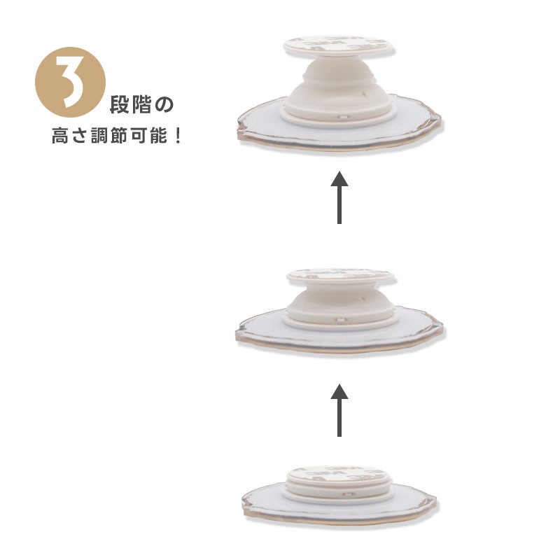 【ことりすまいる】アクリルスマホグリップ ★文鳥　◆ゆうパケット対応◆ スマホ 落下防止 スマホアクセサリー スタンド