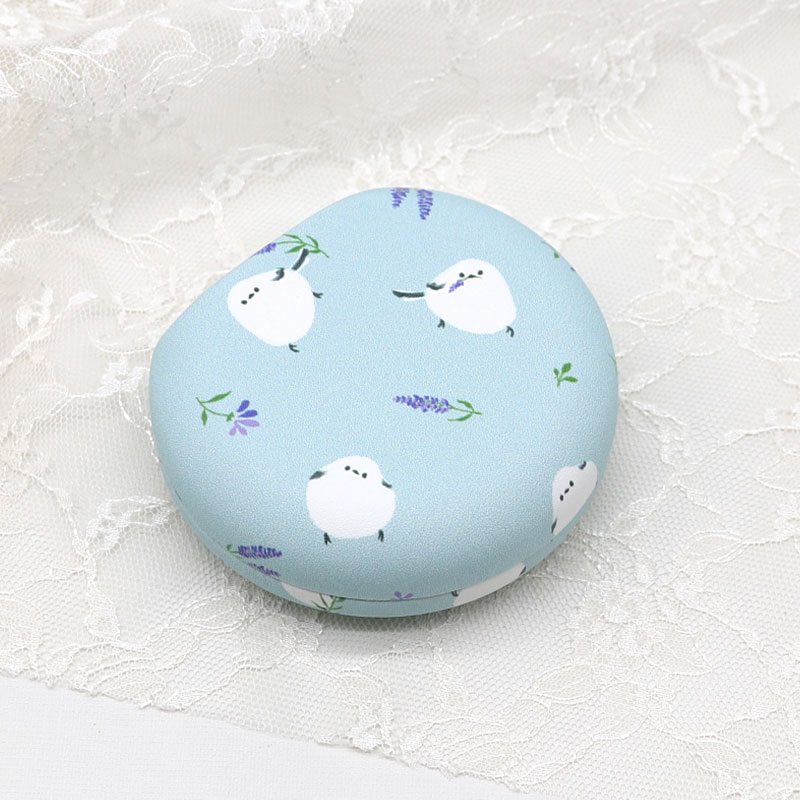 アクセサリーケース ★ラベンダーシマエナガ シマエナガ ことり 小鳥 雑貨 小物 ケース マルチケース ピルケース 小物入れ 貴重品 ミラー付き 鏡付き ギフト プレゼント 贈り物 おしゃれ ハードケース かわいい おしゃれ ロゴ 小鳥 小鳥雑貨 小鳥グッズ【フレンズヒル】