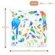ミニハンドタオル VIVID BIRDS ◆ゆうパケット対応◆ インコ オウム 文鳥 【ぴよ手帖】