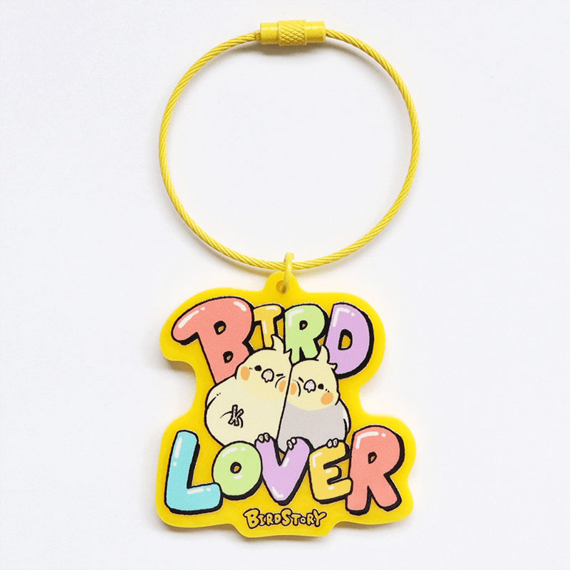 BIRD LOVER ラバーキーホルダー ◆ゆうパケット対応◆ 【BIRDSTORY】