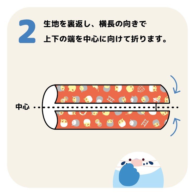 【なごみ×濱文様】てぬぐい　★オカメインコ／レッド　◆ゆうパケット対応◆　オカメノーマル　オカメルチノー