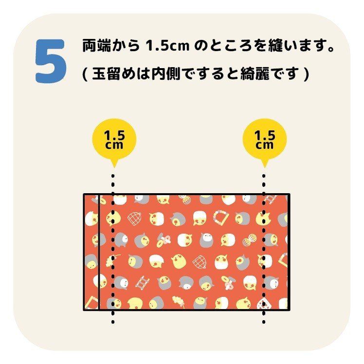 【なごみ×濱文様】てぬぐい　★オカメインコ／レッド　◆ゆうパケット対応◆　オカメノーマル　オカメルチノー