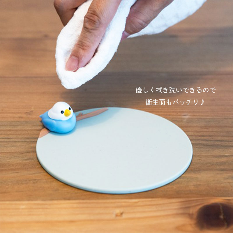 トリさんコースター ◆◆ オカメ セキセイ インコ 文鳥 シマエナガ コースター キッチン 【Biite】