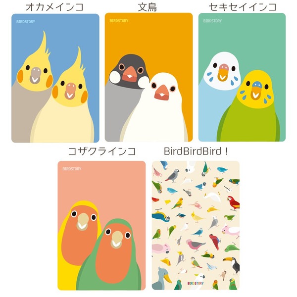 パスケース　BirdBirdBird!　◆ゆうパケット対応◆ 【BIRDSTORY】