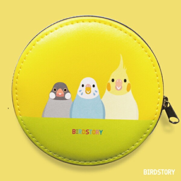 コインケース　SMILE BIRD　イエロー　◆ゆうパケット対応◆ 【BIRDSTORY】