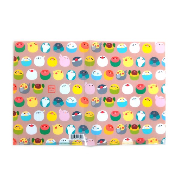 【なごみシリーズ】A5クリアファイル（ダブルポケット）　★なごみっくす　◆ゆうパケット対応◆　オカメインコ　セキセイインコ　文鳥