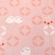てぬぐい シマエナガ七宝 ピンク ◆ゆうパケット対応◆ 【濱文様】