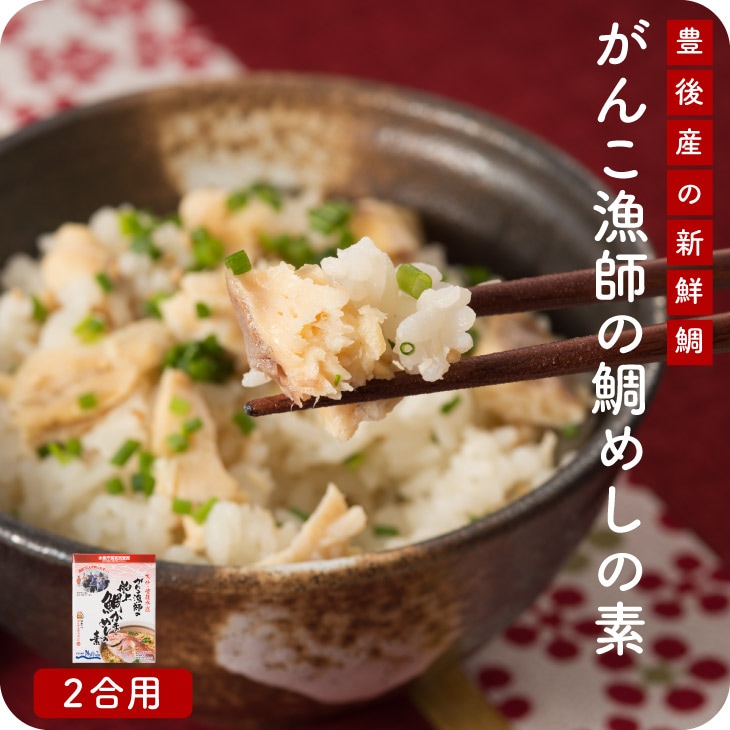 産地直送【がんこ漁師の鯛めしの素2合用 】九州 お取り寄せ 鯛飯  御飯 御膳 簡単 時短 和食 レトルト 炊き込みご飯 お歳暮 送料無料