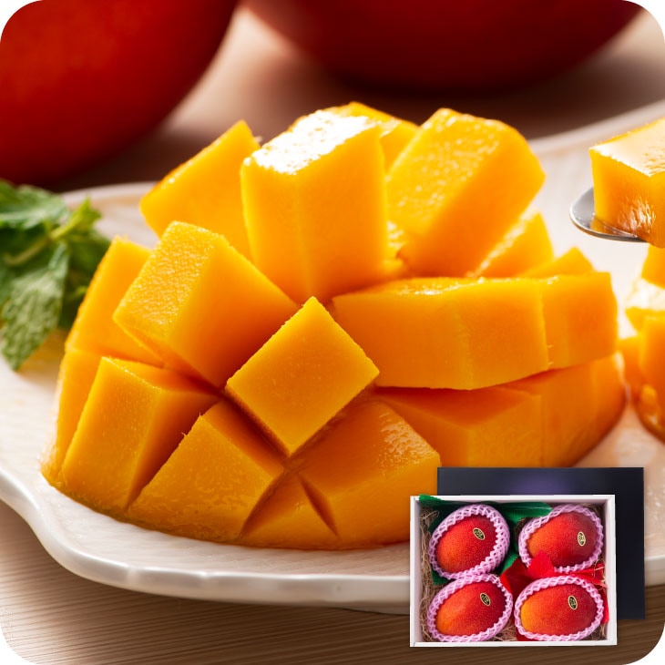 産地直送 【7月上旬から順次発送 極上完熟マンゴー Ｌ～2Ｌサイズ×4玉入】 九州 お取り寄せ 熊本 贈答 ギフト 贈り物 箱入り フルーツ 果物 送料無料
