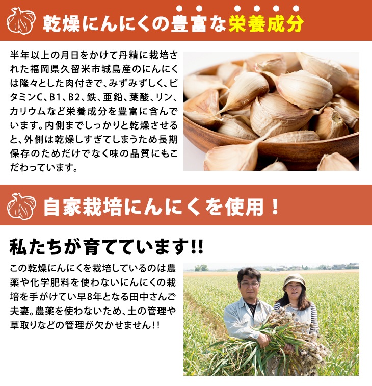 【わー】2L以上20kg｜農家直送・風干し半乾燥にんにく（土付き根付き） 乾燥にんにくサイズ混合800g入り
