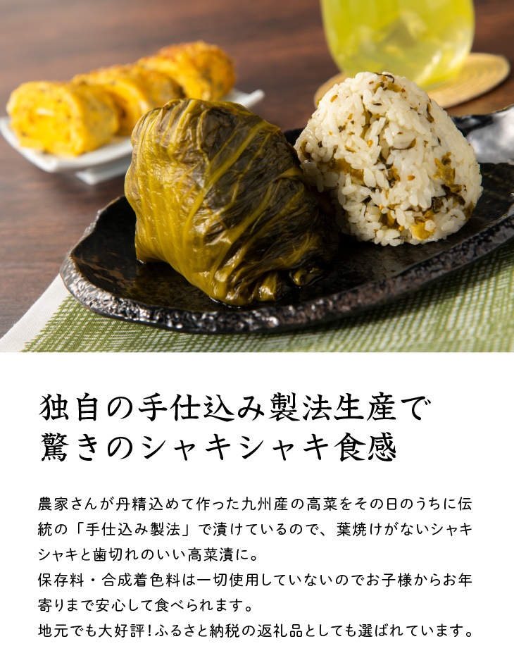 老舗逸品 恵み高菜漬3種セット】九州お取り寄せ 1000ポッキリ 高菜