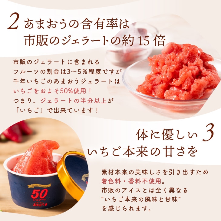 千年いちごあまおうスーパープレミアムジェラート