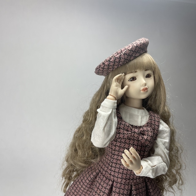 チェック柄ウールワンピースセット（全2種）