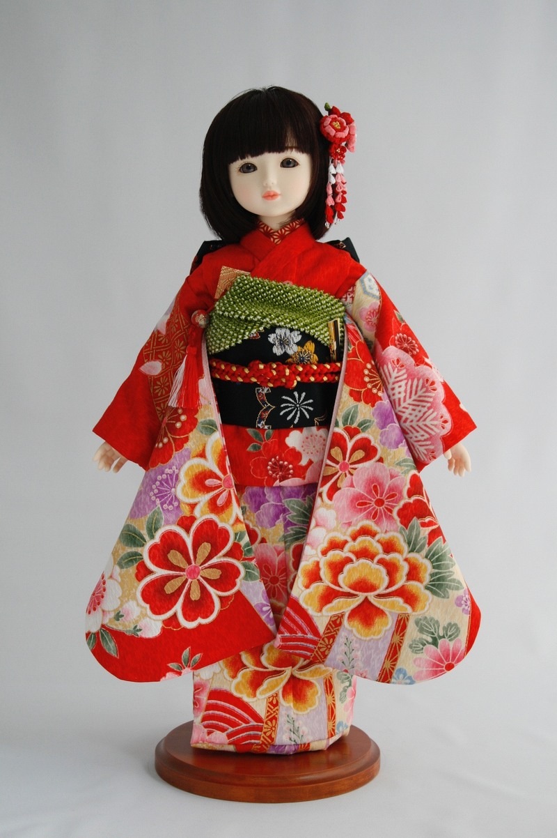 市松人形着物・長襦袢　専用 市松人形着物・長襦袢 専用 市松人形着物絽縮緬・長襦袢二枚