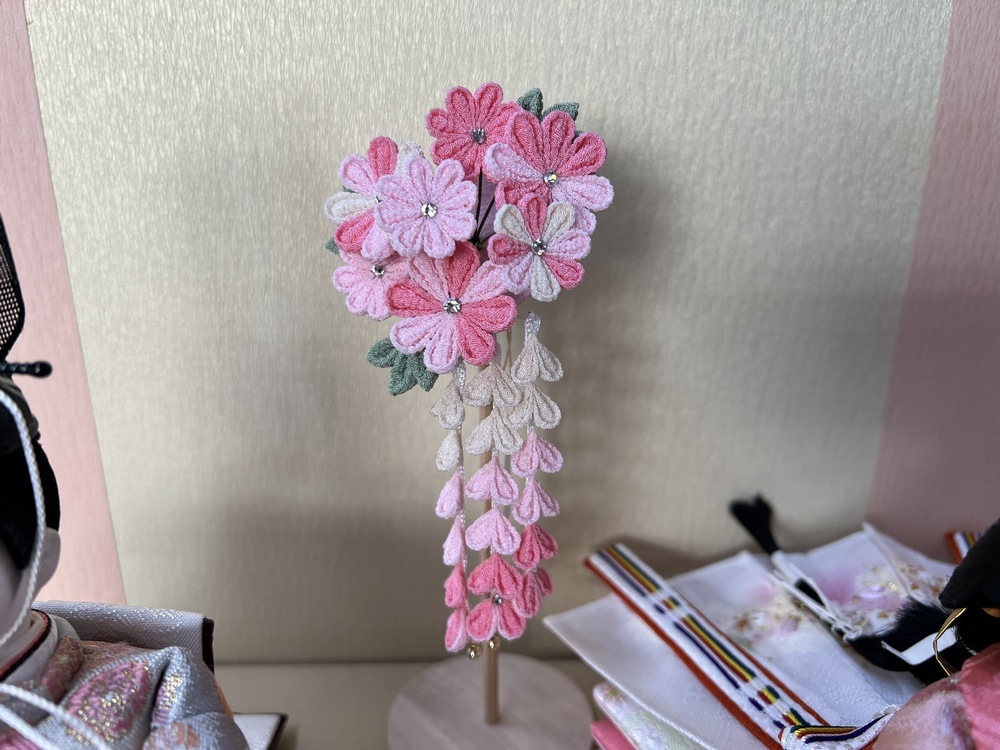 三寸<BR>おぼこ雛五人飾り