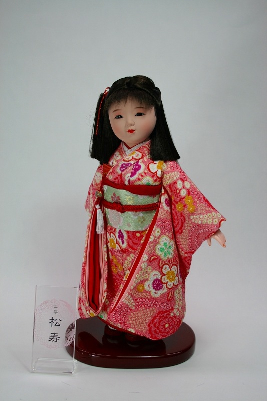 （未）8号　正絹　京友禅 市松人形