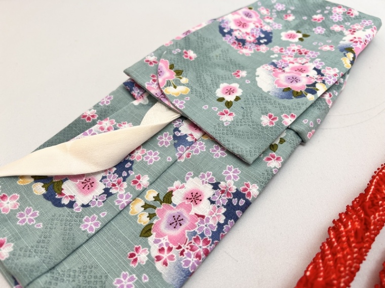 浴衣セット 桜（水色） | あや,浴衣 | 人形工房松寿オフィシャル