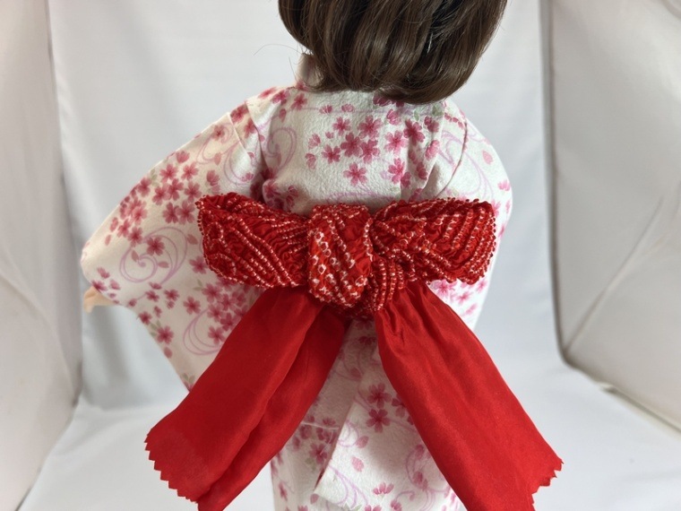 専用 お人形 ハンドメイド服＊No.91洋柄おしゃれ浴衣＋ねじり造り帯