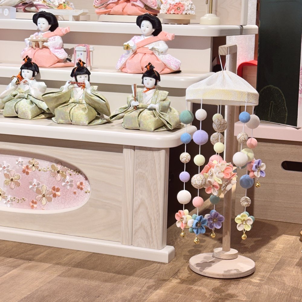三寸おぼこ雛十人三段飾り