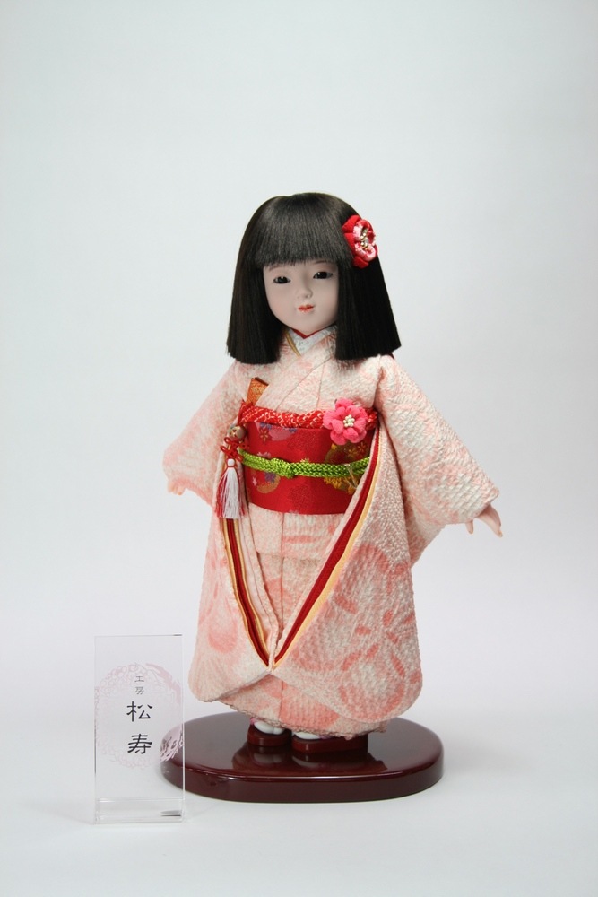 8号 正絹絞り 市松人形（限定品）