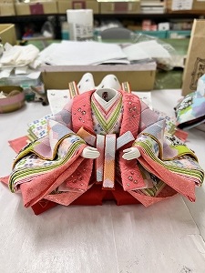 五寸<BR>おぼこ雛（にゃんびな）親王飾り