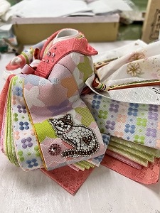 五寸<BR>おぼこ雛（にゃんびな）親王飾り