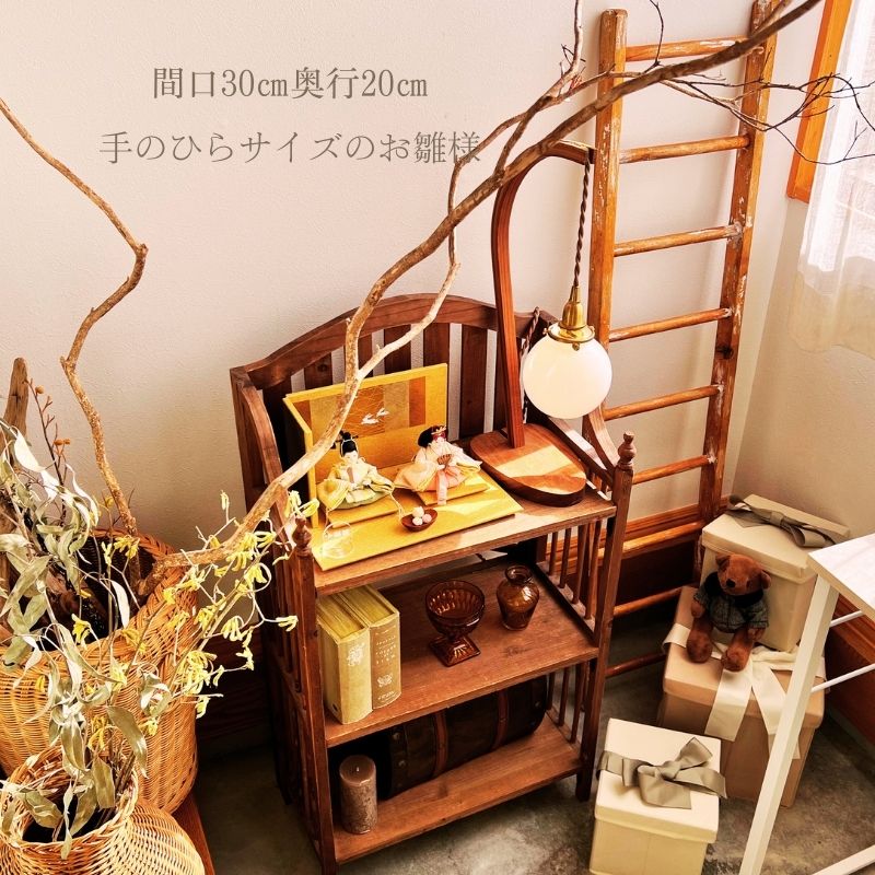 二寸<BR>小福雛飾り-月うさぎ-