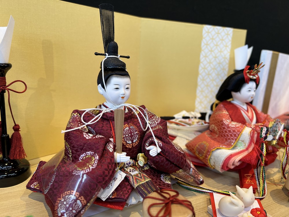 ★雛人形★親王飾り★展示品3-③ 東京久月雛人形親王平飾り・間口約60×奥行約30×高さ約36㎝