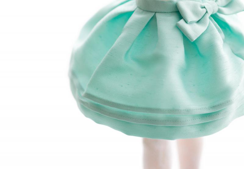 花柄ブラウス&シャンタンスカートセット