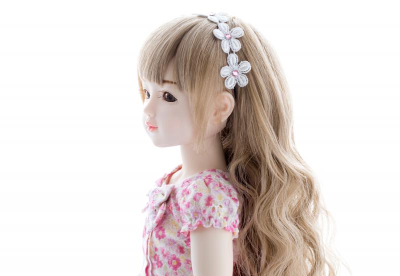 花柄ブラウス&シャンタンスカートセット