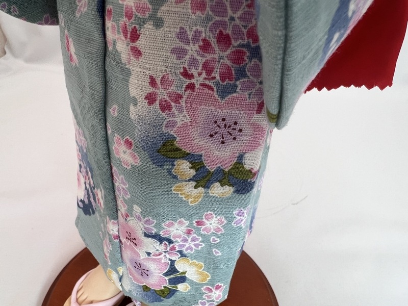 浴衣セット　桜（水色）