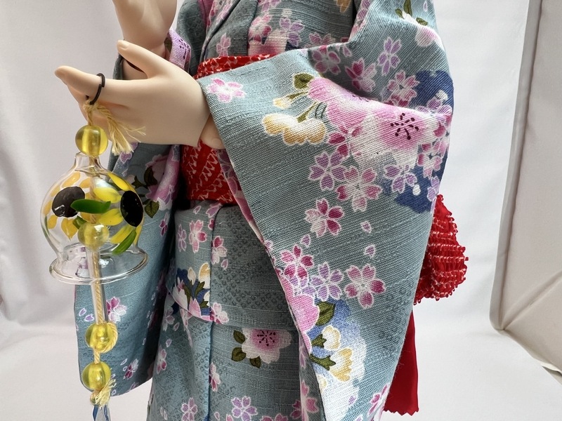 浴衣セット　桜（水色）