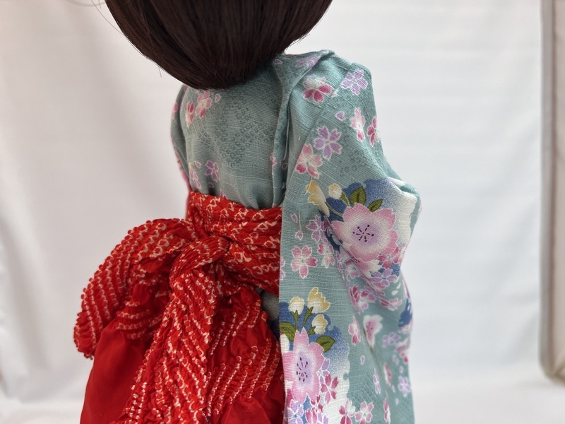 浴衣セット 桜（水色） | あや,浴衣 | 人形工房松寿オフィシャル通販サイト