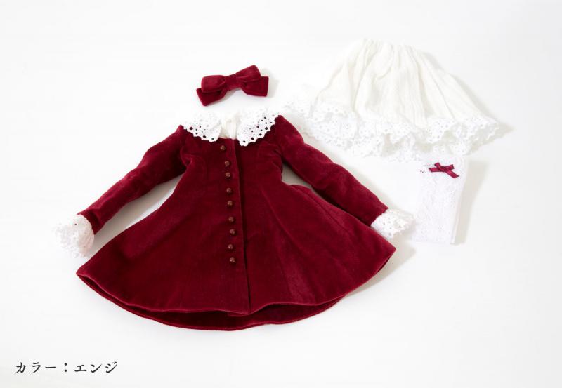 別珍ワンピース4点セット(全3色)