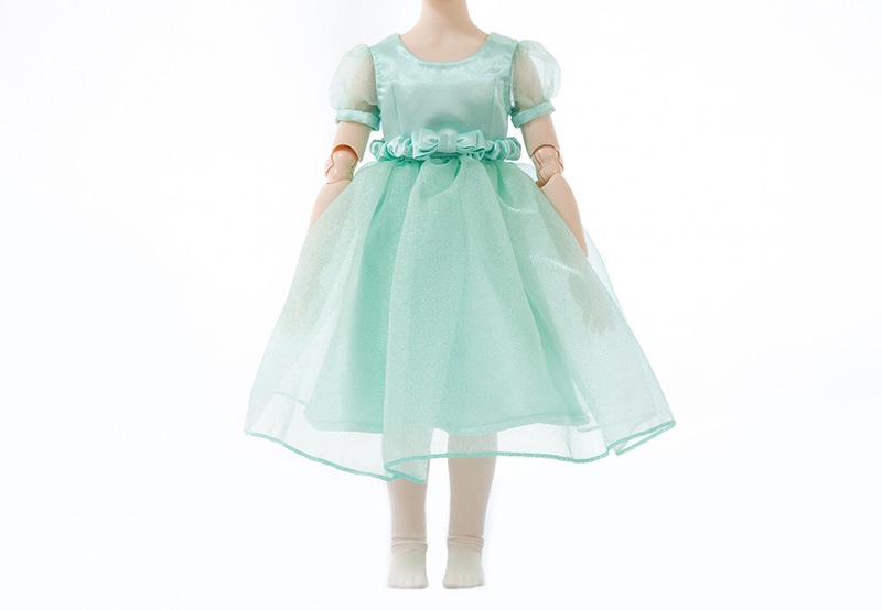 オーガンジーリボンベルトワンピース4点セット(全4色)