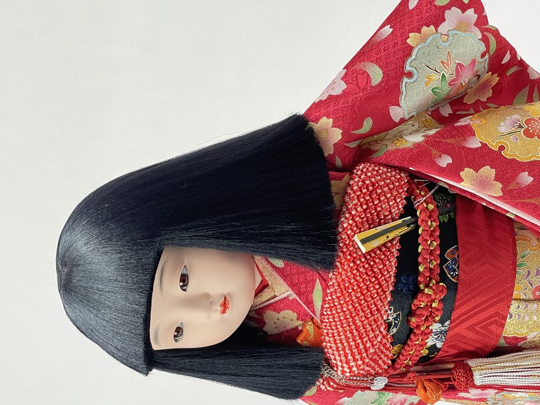 10号 金彩京刺繍　市松人形