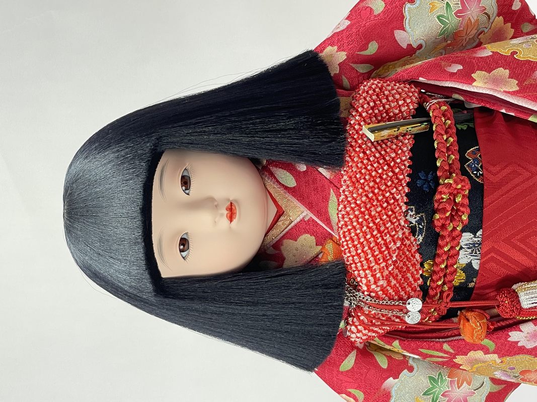 10号 金彩京刺繍　市松人形