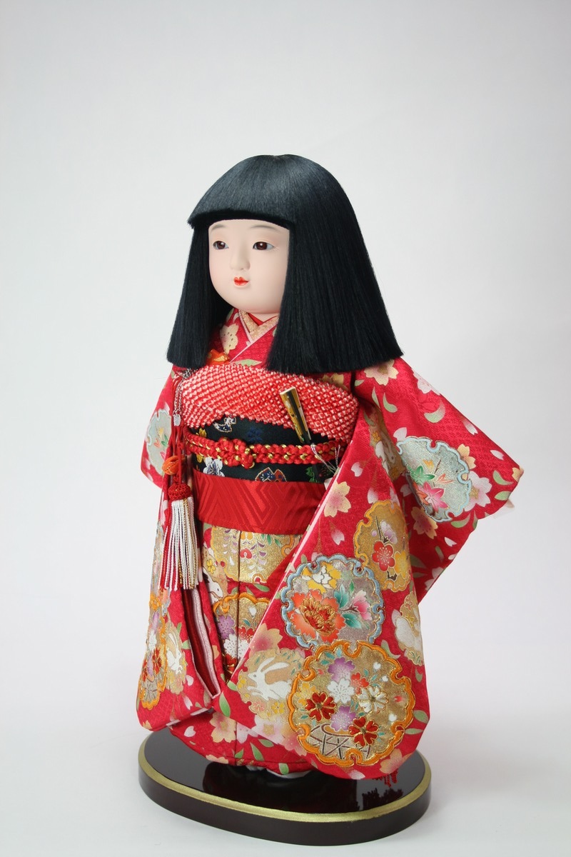10号 金彩京刺繍　市松人形