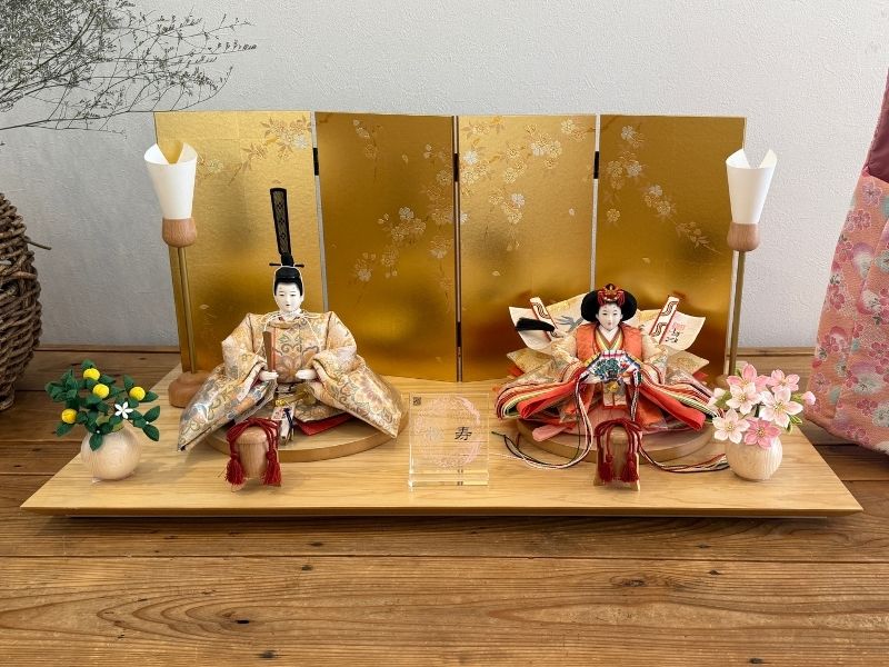 十一番<BR>袋帯親王飾り